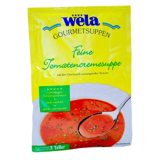 WELA - Feine Tomatencremesuppe m. gefriergetr. Kr&auml;utern